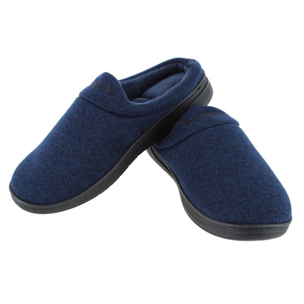 Isotoner Men's Heathered Knit Brady Hoodback Slipper